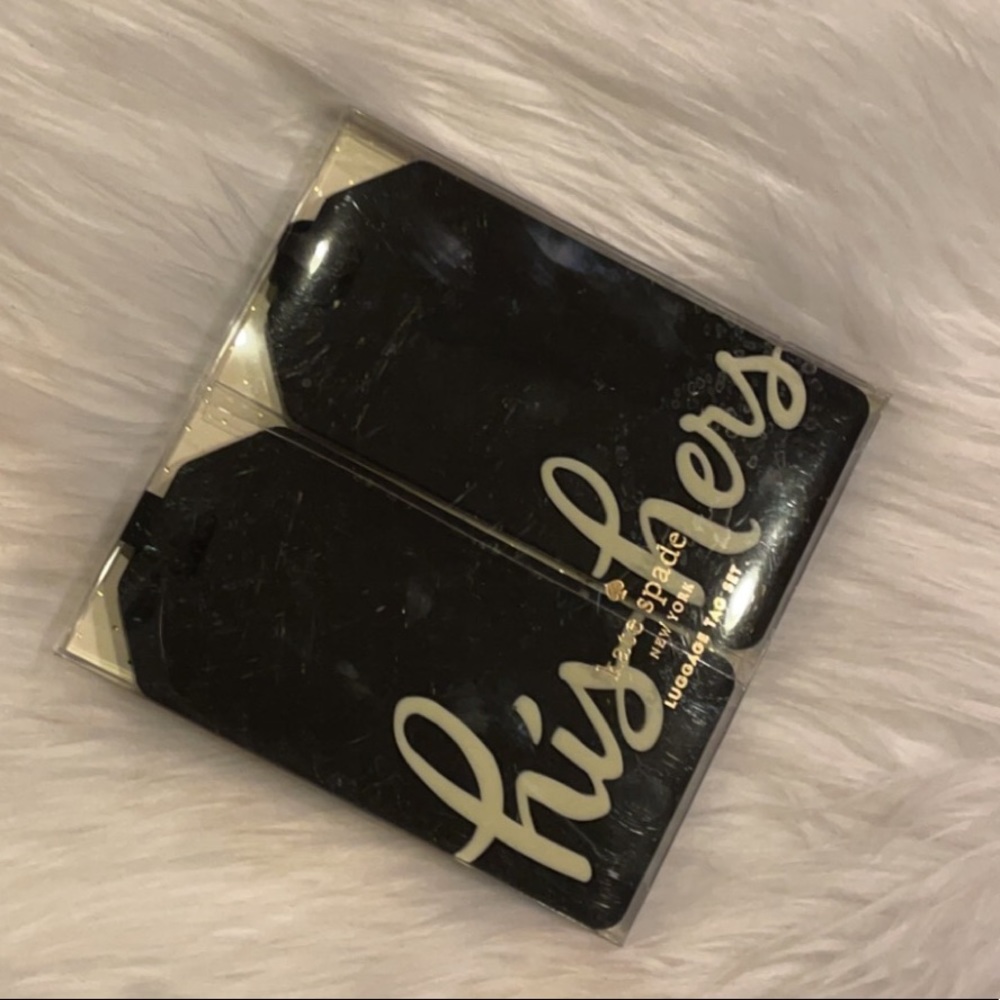 His & Hers Kate Spade Luggage Tags ♠️  🧳